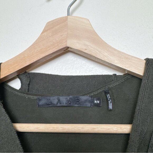 LAMB by Gwen Stefani Womens Small Military Gorp Core Mini Ribbed Dress - Picture 8 of 13